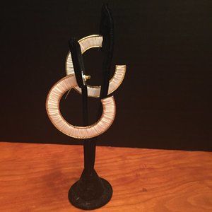 Mignonne Gavigan NY Mega Fiona White Hoop Earrings